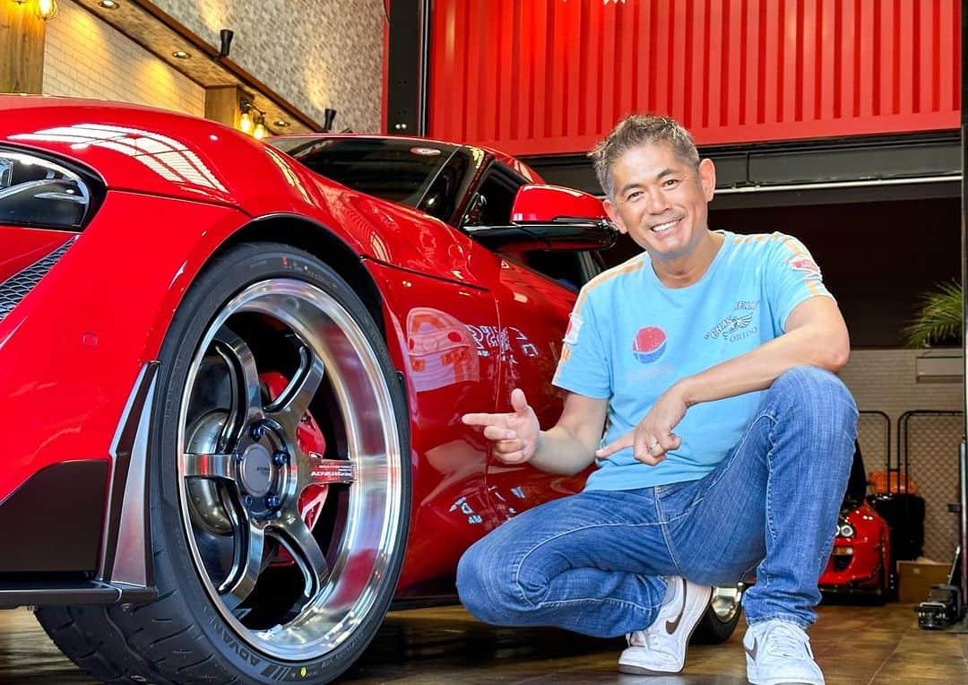 織戸学のインスタグラム：「ADVAN Racing  wheel  GR Supra R6  @130ryokohama   今日も wheelが 凄い  @yokohamawheel  @yokohamawheelusa  @yokohama.rubber_jp   #gr #grsupra #supra」