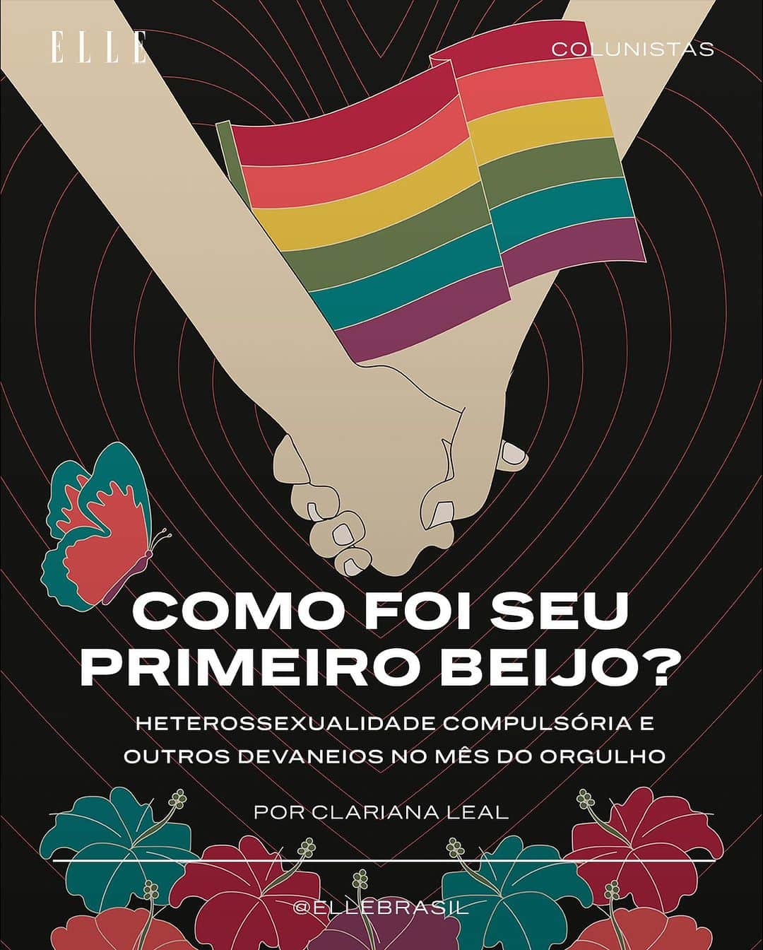 ELLE Brasilのインスタグラム：「Como você imaginava que seria o seu primeiro? E como foi, de fato, o seu primeiro beijo? Em sua coluna deste mês, a educadora sexual Clariana Leal (@clarisleal) reflete sobre como existe uma ideia de legitimidade maior nas relações quando elas são vivências heterossexuais. Em elle.com.br, você confere o texto na íntegra!」
