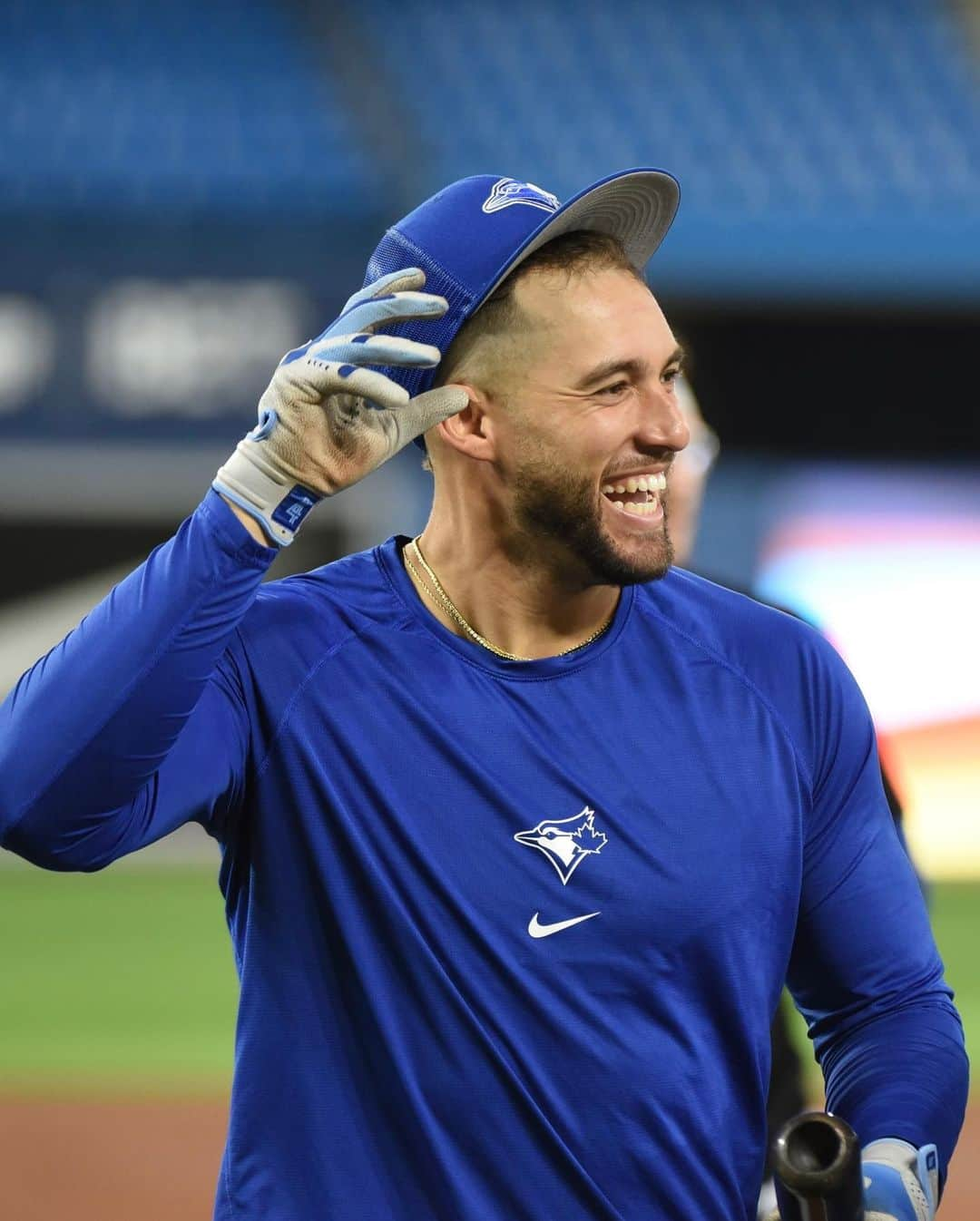 トロント・ブルージェイズさんのインスタグラム写真 - (トロント・ブルージェイズInstagram)「The second most leadoff homers in @MLB history! Today - George received his baseball from that historic home run 👏 #SpringerDinger」7月3日 1時41分 - bluejays