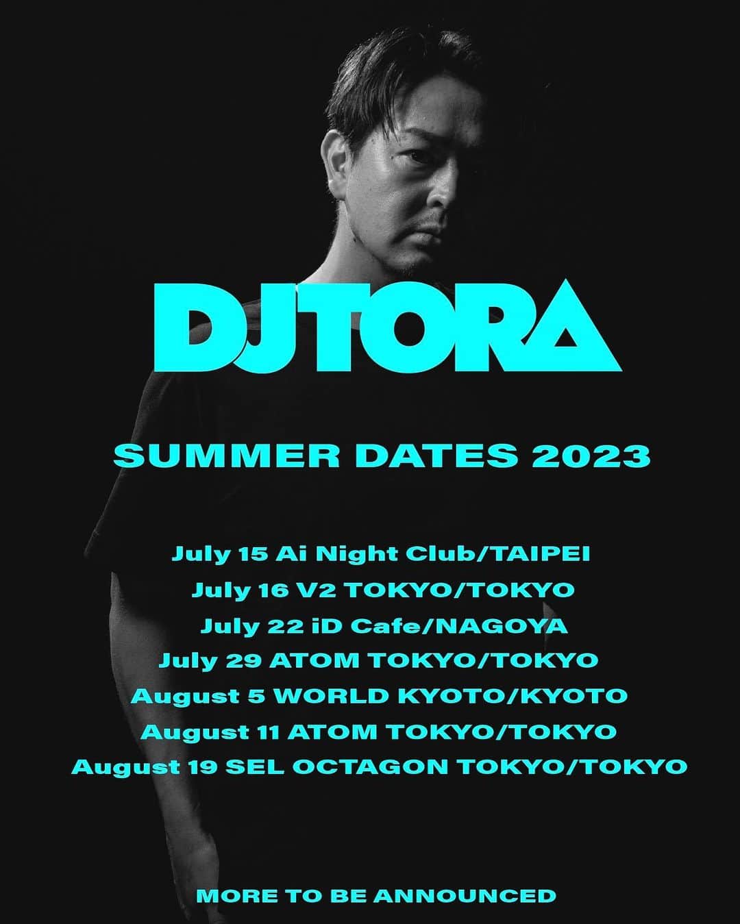 DJ TORAのインスタグラム：「summer date 2023  DJ TORA,TYTとして 各night clubでplayします🌴  Enjoy the Summer😎」