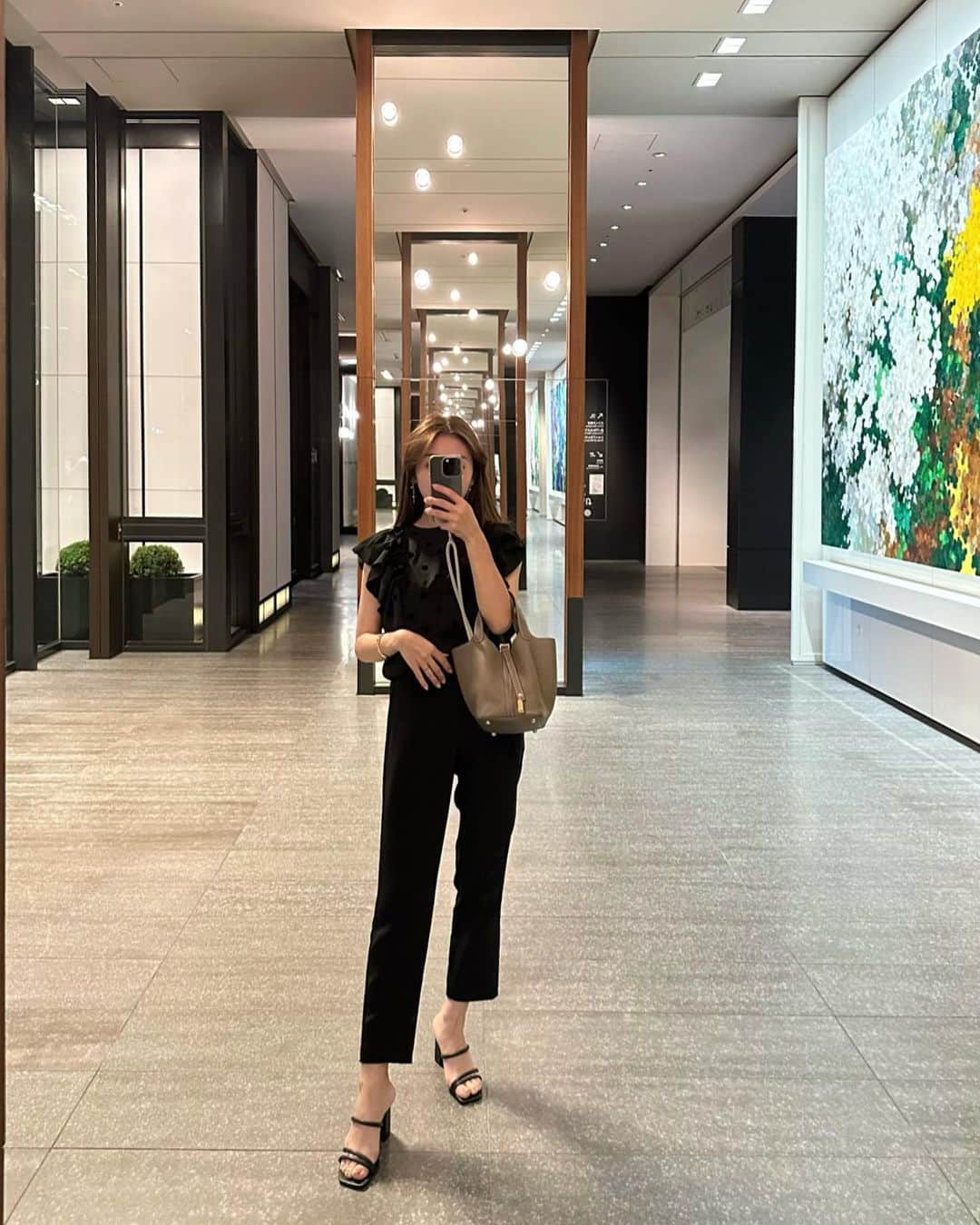 稲川千里のインスタグラム：「black🖤」