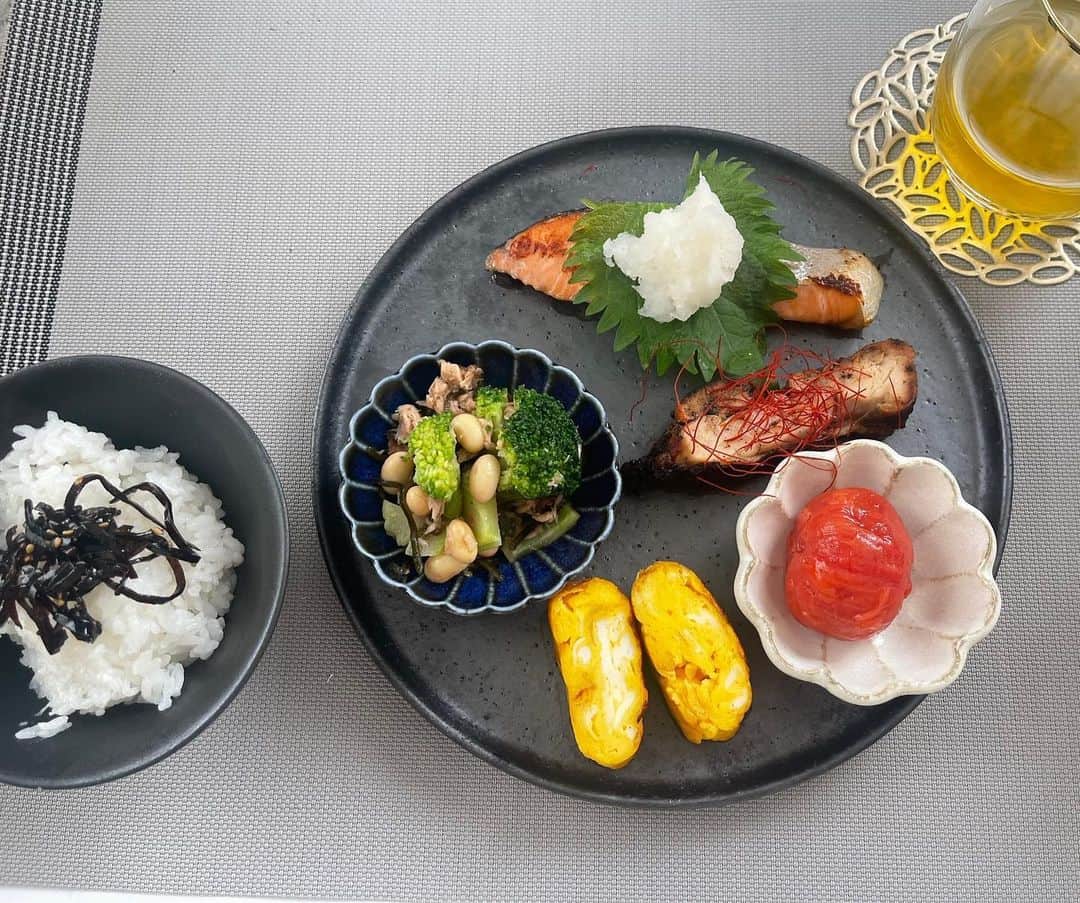 沖田愛加のインスタグラム：「最近作ったお料理たち🤭💗 食器大好きで集めてます🌸」