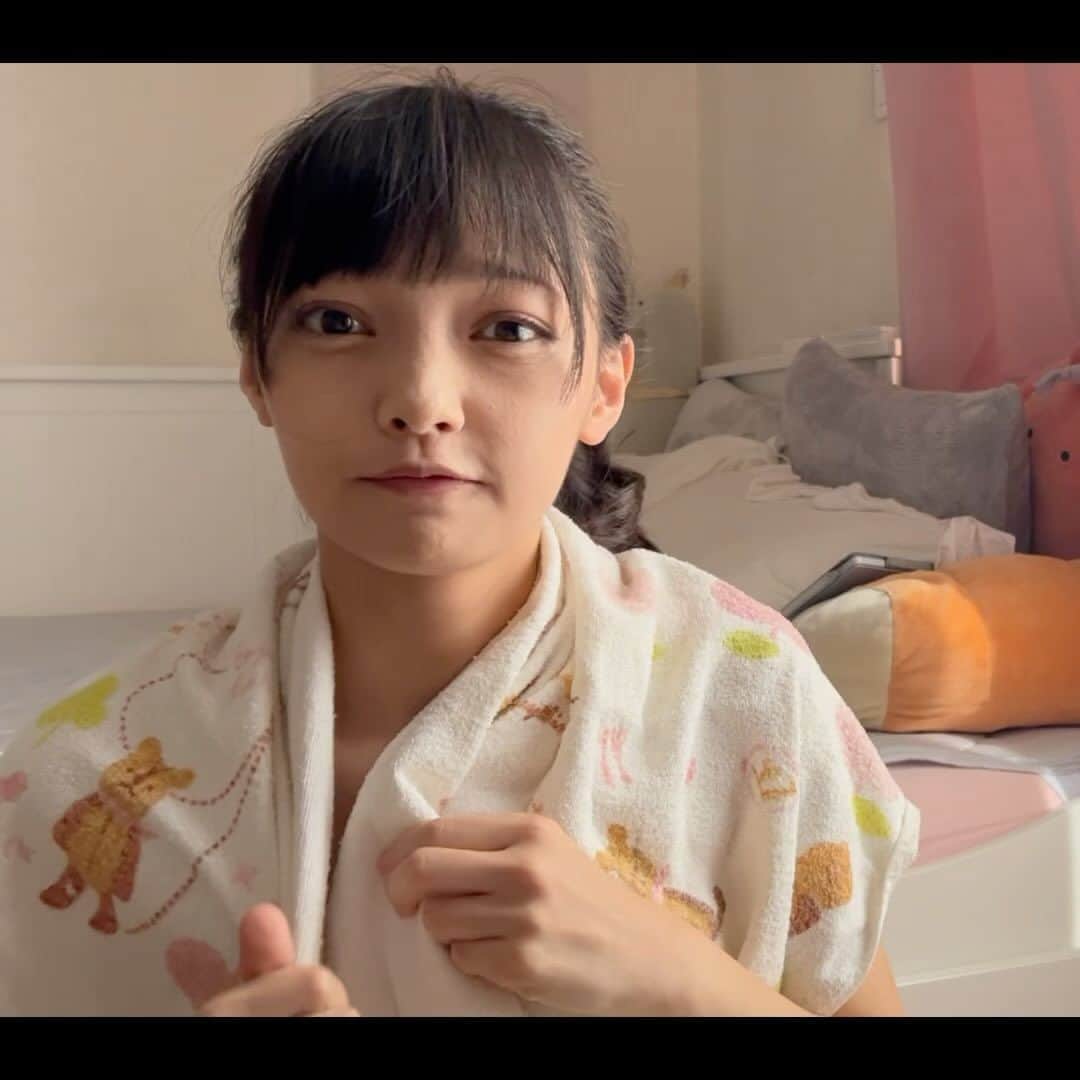松山あおいのインスタグラム：「髪の毛頑張ったよ！」