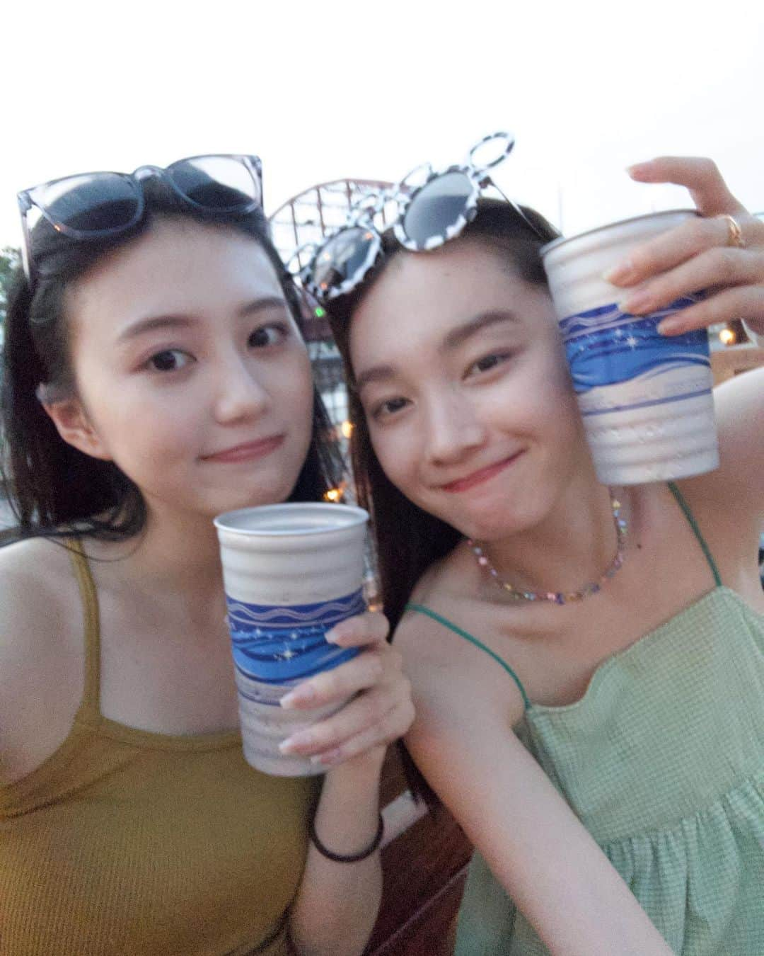 三原羽衣さんのインスタグラム写真 - (三原羽衣Instagram)「ディズニーではじめてビール飲んだ🍻 最高だったね💖💖💖」7月2日 18時34分 - ui.mihara_official