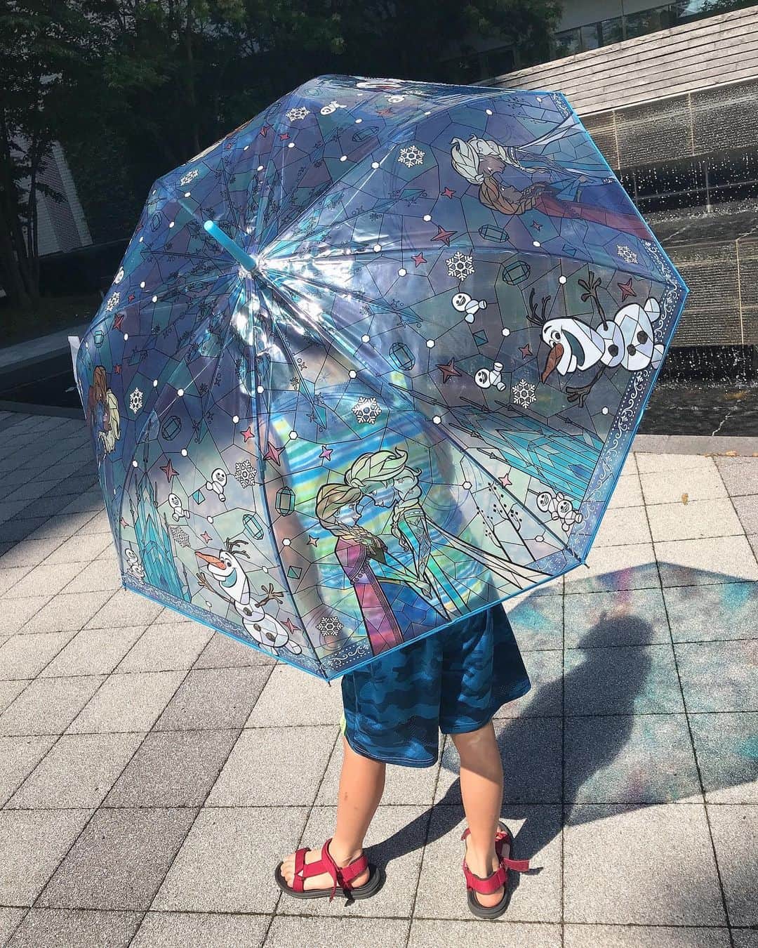 葵さんのインスタグラム写真 - (葵Instagram)「まだ梅雨は明けていないみたいなので、可愛い傘をnew in♡  ディズニー ステンドグラス風傘☂️ @santos_umbrella  雨をしのぐだけでなく、晴れの日も持ちたくなる！ ステンドグラス風のイラストが描かれた、ディズニープリンセス柄の傘です。  5種類あって、私は大好きなアナ雪♡ 可愛すぎるー❣️ 可愛すぎて息子も使いたいとのこと🎶  『使い捨て』というイメージが強いビニール傘ですが、この傘はビニール傘でありながらも生地の縁にパイピングを施したり、透明感が美しい持ち手を採用するなど、『使い捨て』ではなく、ファッションの一部として、大切に、長く使えそうな傘だからおすすめだよ✨  #ステンドグラス傘#ディズニー傘 #アナ雪#アナ雪傘#可愛い傘#ビニール傘 #雨の日コーデ#ディズニーグッズ#asagakeで体験」7月2日 19時01分 - dolphin_coconut