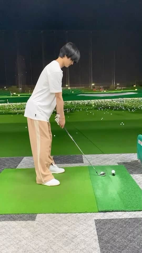 結木滉星のインスタグラム：「練習練習っ⛳️  #結木滉星 #ゴルフ #向上心 #早く100切らないと」