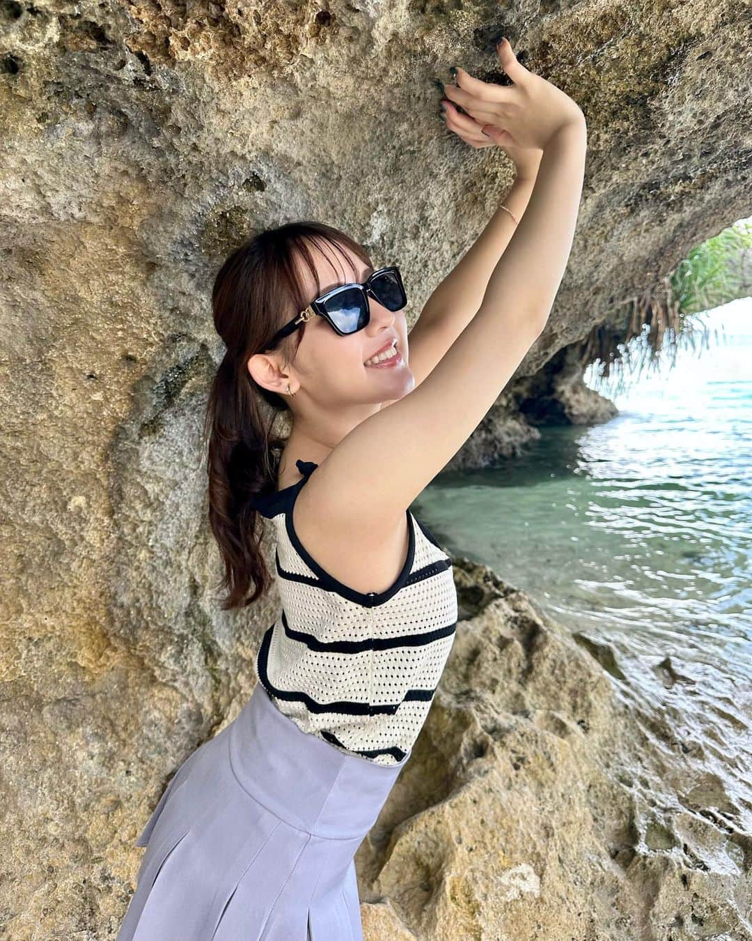 河野まひるさんのインスタグラム写真 - (河野まひるInstagram)「沖縄の海、ずっと眺めてたいくらい綺麗だった💭」7月2日 19時50分 - mahiru_kouno