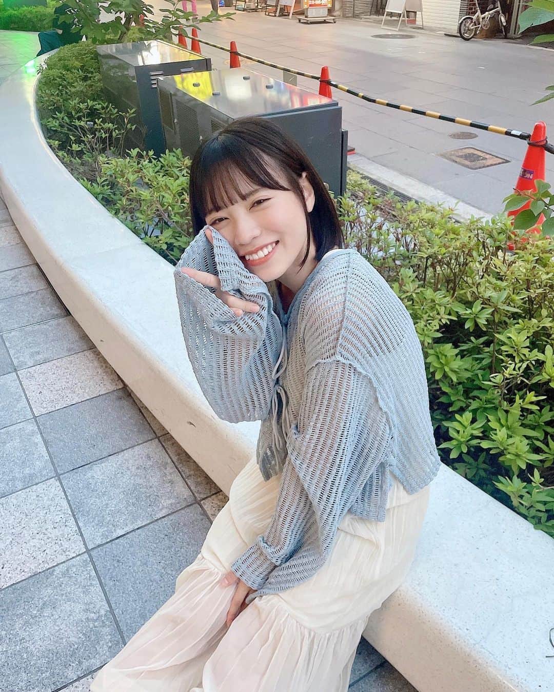 隅野和奏さんのインスタグラム写真 - (隅野和奏Instagram)「待ち合わせね☝️🩵 . . . . . . #kastane #ootd ...