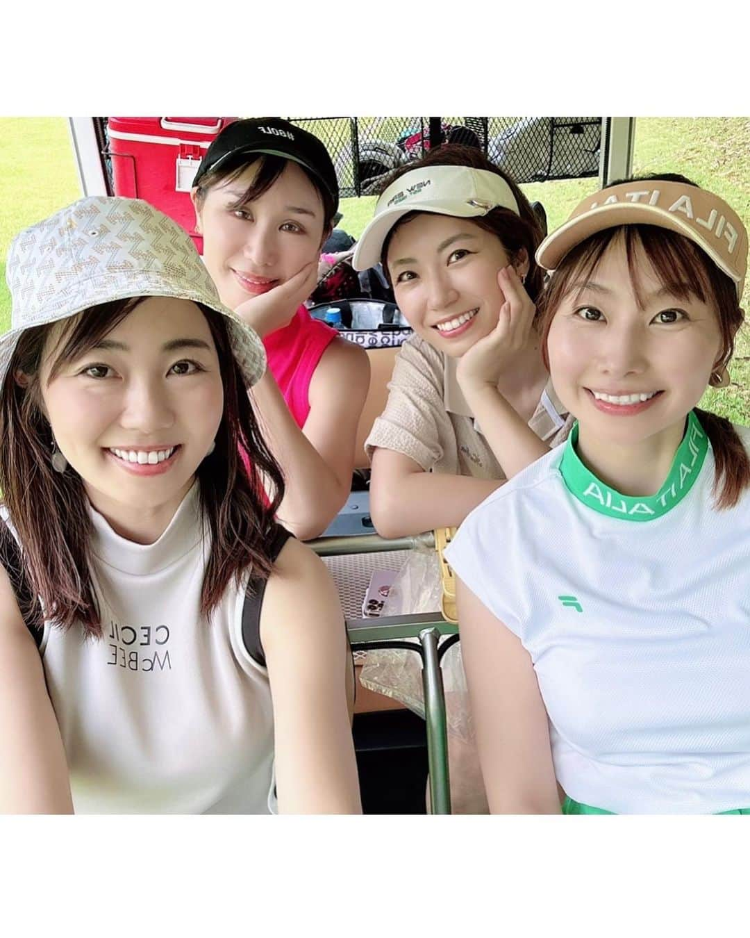 Alyssaのインスタグラム：「女子ラウンド⛳️✨  みんな柔らかい雰囲気なのにプレイが鬼早くて、ギャップ萌え😂❤️  おしゃべりしながらリラックスしてゴルフするのも、楽しいなぁ🥰 なんだかとても心が癒されました😆✨  そのせいかゴルフの調子も良く、満足なスコアでした☺️  皆んなありがとう❤️ また行こうね⛳️✨  @mihoko_golf  @madorin0331  @king.10.30makoto   #赤とんぼカントリークラブ  #ランチはブッフェ #4サムでワインボトルプレゼント #飲兵衛に優しいゴルフ場☺️ #instagolf #golstagram #골프스타그램　#ゴルフ #golf #골프연습 #골프 #ゴルフ女子 #女子ゴルフ」