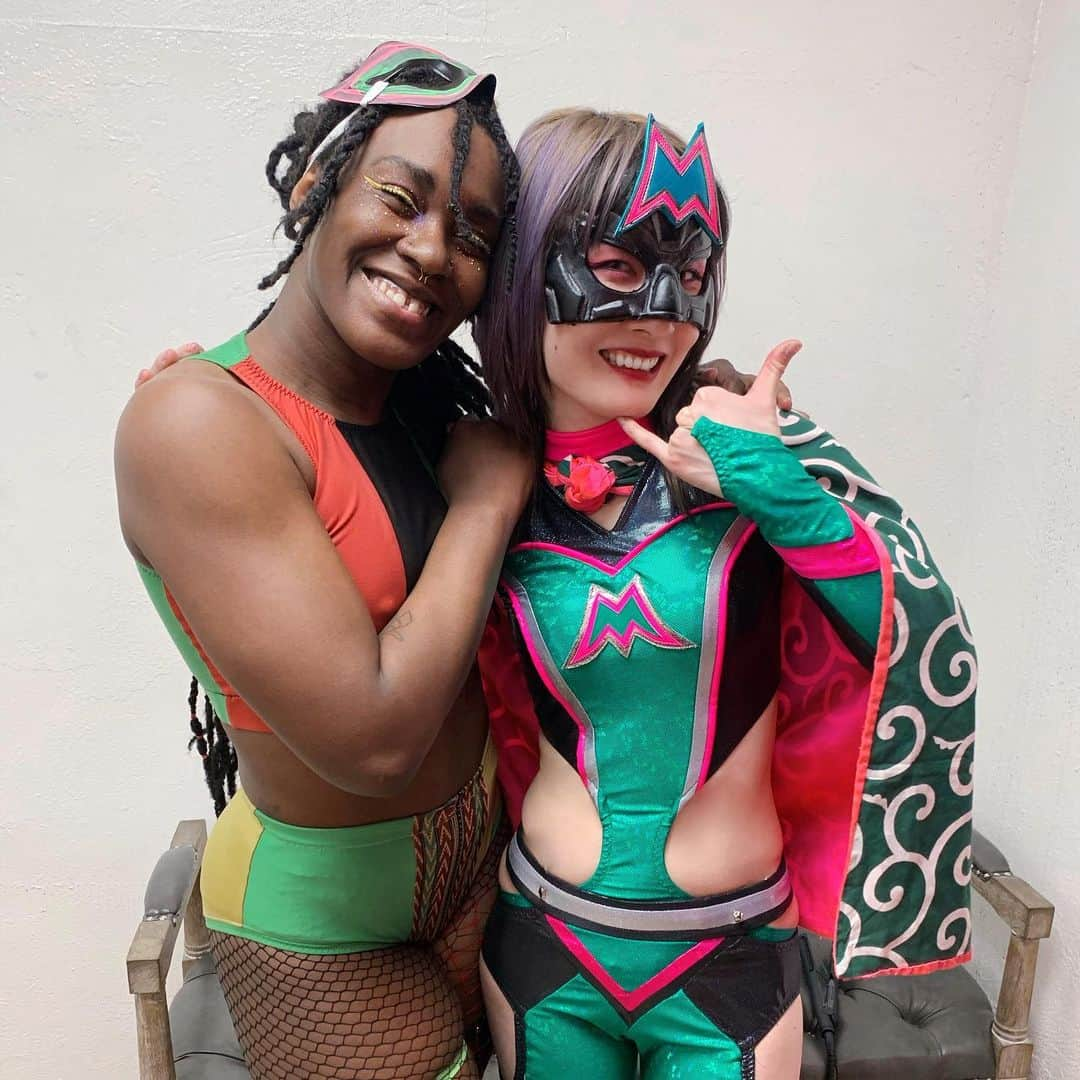 ハイパーミサヲさんのインスタグラム写真 - (ハイパーミサヲInstagram)「またまた今更の思い出写真！ TJPW in LA! だいすきTrishちゃん🫶💕」7月2日 21時22分 - misao_tjp