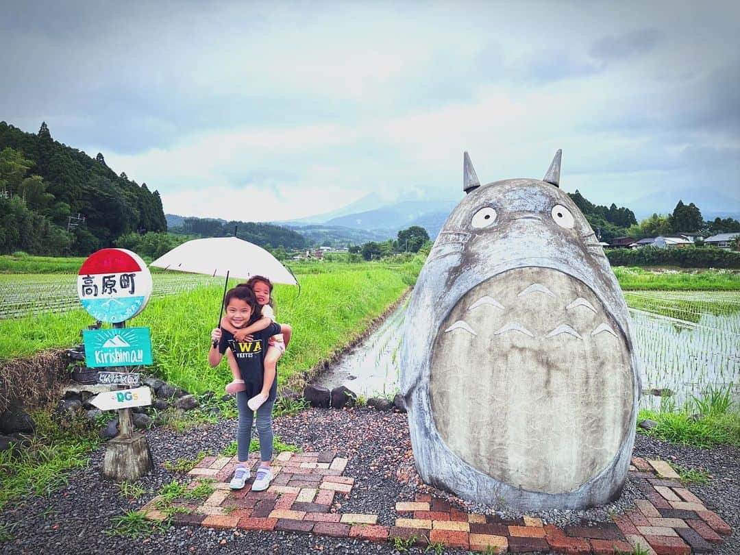 エリナ シルカのインスタグラム：「となりにトトロ☔️ #となりのトトロ」