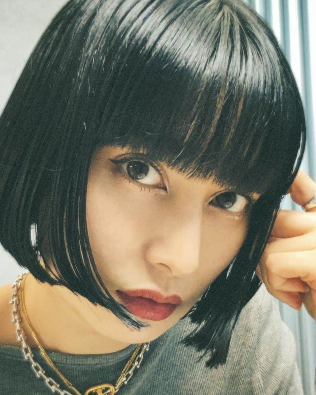 佐藤乃莉のインスタグラム：「How was your day?  #ボブヘア#黒髪」