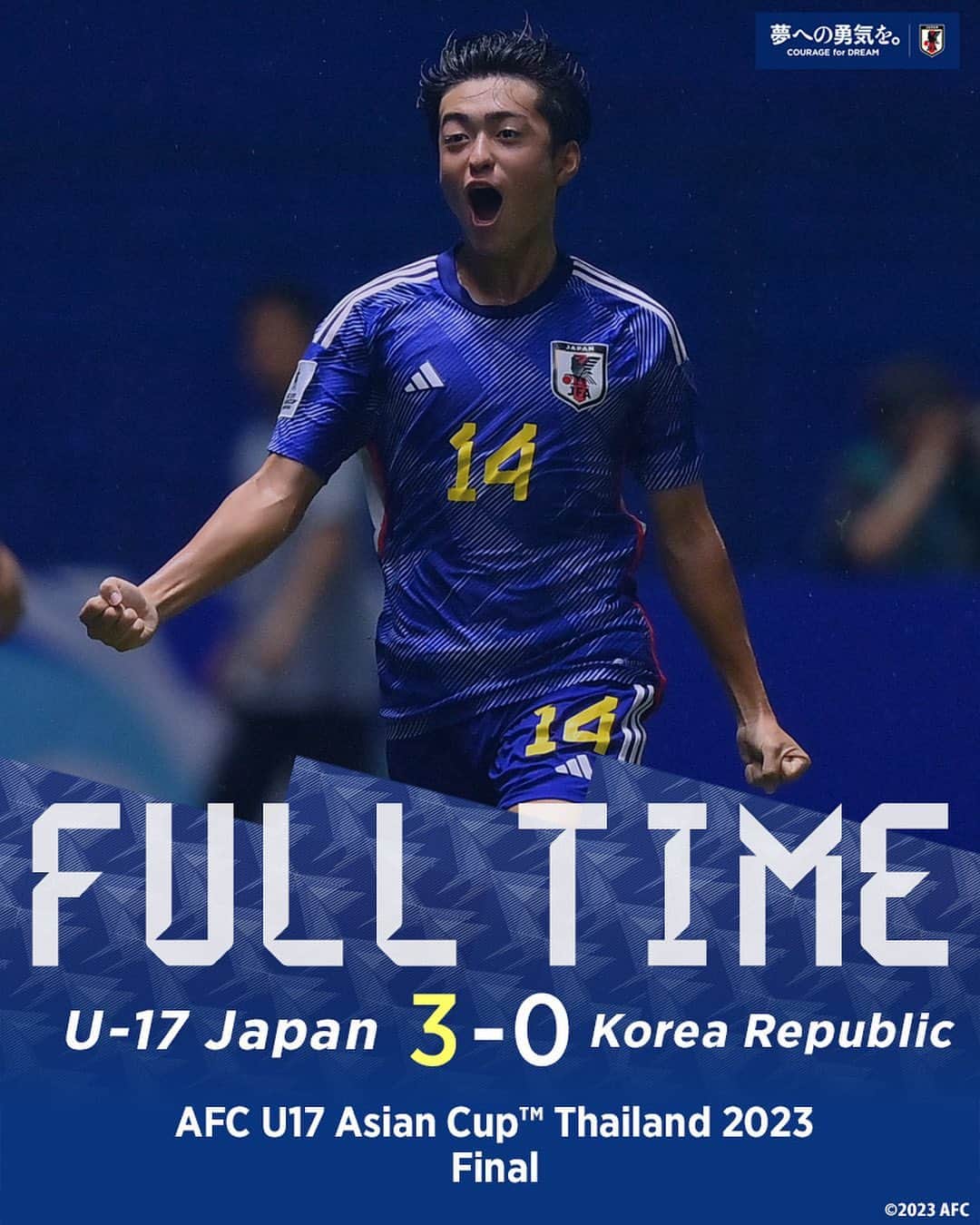 日本サッカー協会さんのインスタグラム写真 - (日本サッカー協会Instagram)「. 🔹試合終了🔹 🏆#AFCU17 #アジアカップ タイ ...