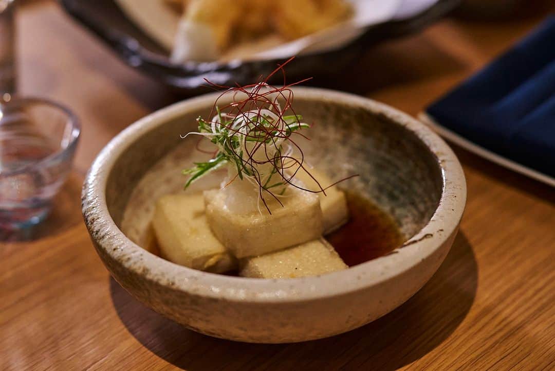 Sushi Azabuのインスタグラム：「🌱🍽️ Savor the perfect balance of textures and flavors with our Agedashi Tofu. It's a harmonious blend of crispy, soft, and savory that will leave you craving for more.」