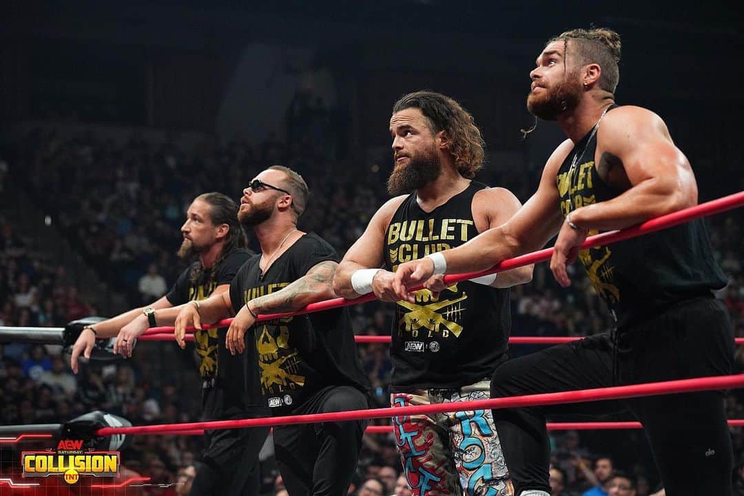 ジェイ・ホワイトのインスタグラム：「#BANGBANGGANG - Switch x Rock Hard x Gunns. - @aew found its Goldmine. #GunnsUp👆」
