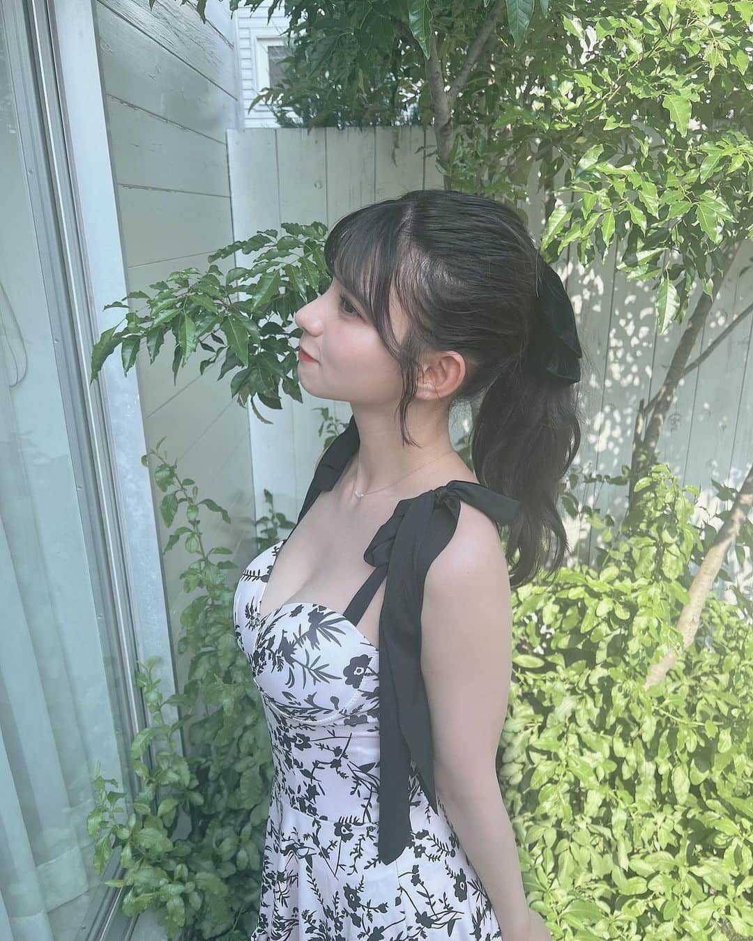 本田夕歩さんのインスタグラム写真 - (本田夕歩Instagram)「ぽにてりぼん🎀  #水着 #スイムウェア #ワンピース水着 #ポニーテール #ポニーテールアレンジ #ootd」7月2日 23時55分 - pon_chan216