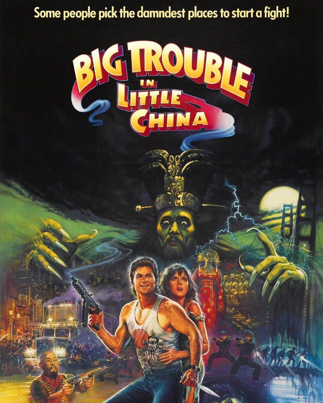 ジョン・カーペンターのインスタグラム：「I made an action film called "Big Trouble In Little China," which has its U.S. theatrical release on this day in 1986. How old were you when you first saw it?  #bigtroubleinlittlechina」