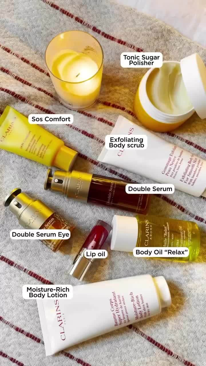 Clarins Australiaのインスタグラム：「Stay cosy this July with the plant power of Clarins ✨⁣ ⁣ Created to care for your skin from head to toe, our ingredients will keep you hydrated and glowing from inside out! Which one will you be cuddling up with?⁣ ⁣ #Clarins #WinterWarmer #WinterSkin #Hydration」