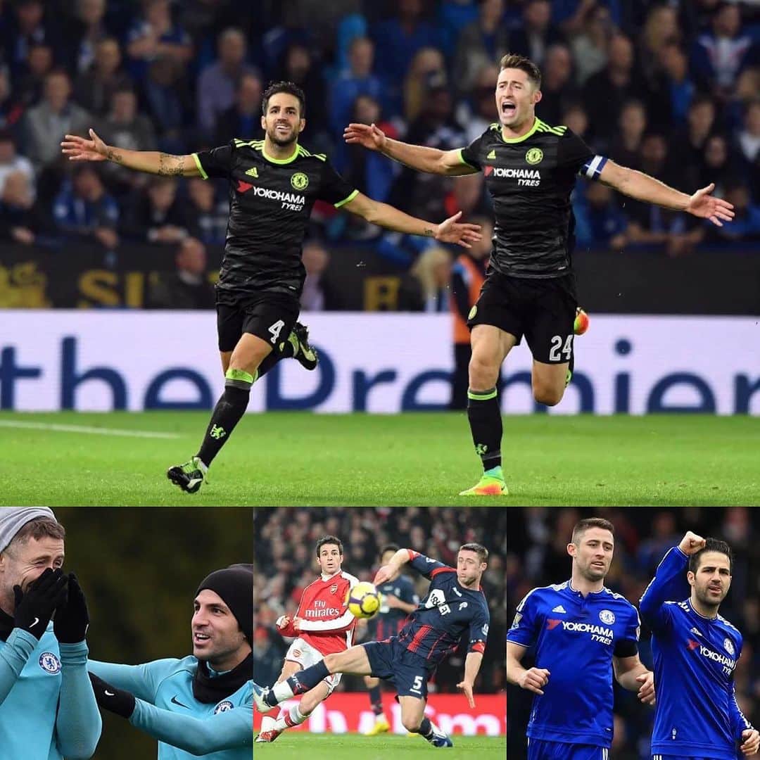 ガリー・ケーヒルのインスタグラム：「Congratulations @cescf4bregas on an amazing career. Great memories playing alongside you. You made the game look easy! Enjoy your retirement 🪄🎩」