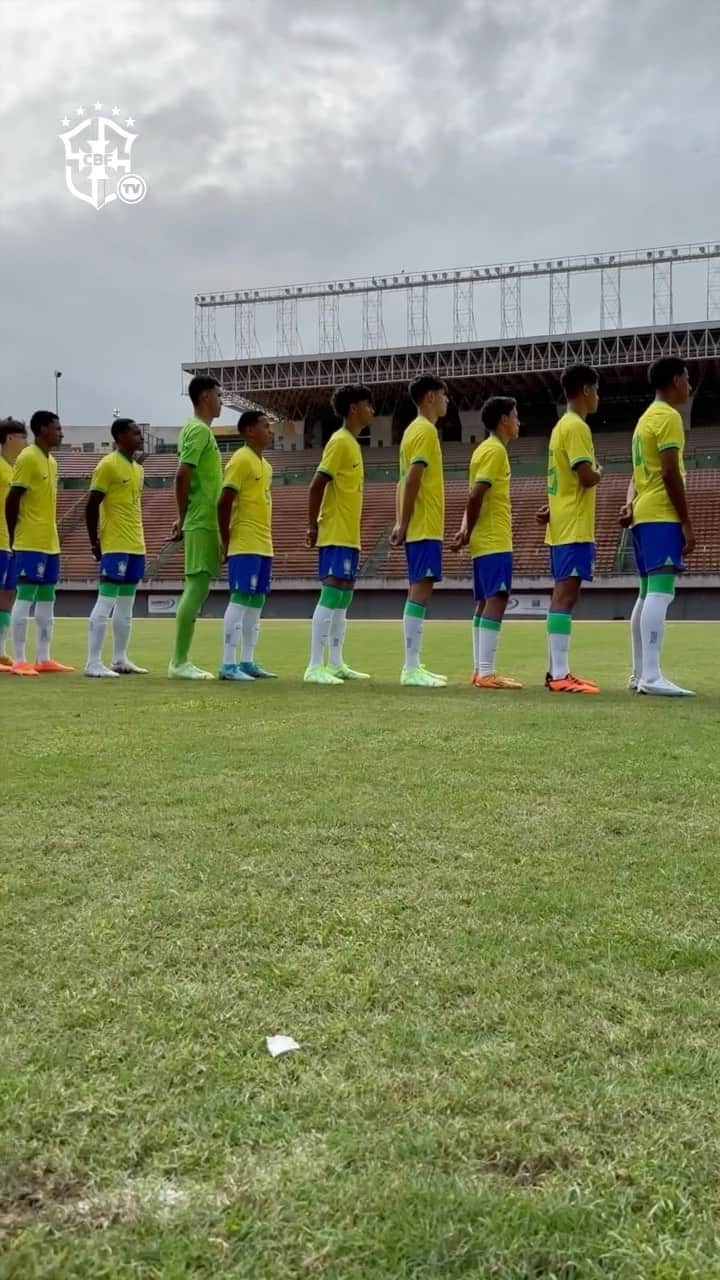 のインスタグラム：「A Seleção Brasileira Sub-15 estreou com o pé direito na Copa 2 de Julho. Em duelo disputado neste domingo (2), no estádio de Pituaçu, em Salvador, a equipe comandada pelo técnico Dudu Patetuci venceu a Seleção de Maragogipe por 7 a 0.  🎥 @fbfoficial」