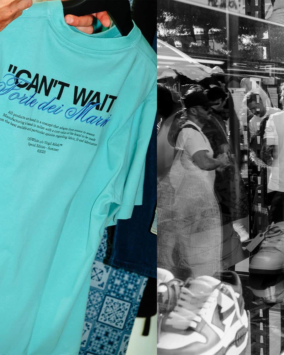 OFF-WHITE C/O VIRGIL ABLOHのインスタグラム：「“SUMMER BREAK” event at Off-White™ Forte dei Marmi boutique   — Off-White™ Forte dei Marmi Via IV Novembre 2, 55042 Forte dei Marmi」