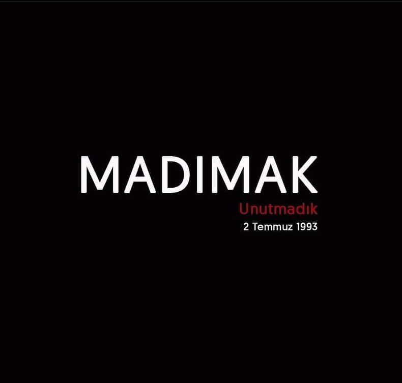 ヌーマン・エイカーのインスタグラム：「30 years ago today, an Islamist and far-right mob swept through the Turkish city of Sivas and set the Madimak Hotel on fire. An Alevi arts and culture festival was held there. 37 people were killed, including two children.   Check the facts on Wikipedia #sivasmassacre1993   Today we marched again for the families who lost the beloved once in sivas. And we will March every year.   #sivas1993 #madımak #unutmadık #unuturmayacağız #notforgotten」