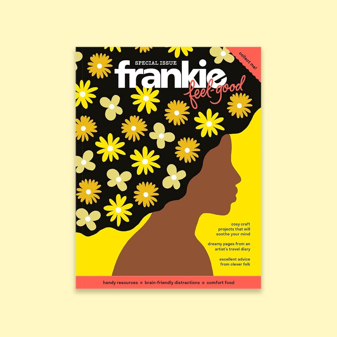 frankie magazineのインスタグラム：「it's a special day, indeed! our brand new issue of frankie feel-good is on sale today. we're so excited to bring you this frankie favourite for another year. it's full of good vibes and lovely distractions for your mind and body, including handy tips, fun DIYs and feel-good reads.⁠ ⁠ you'll find this bright beauty at your usual frankie stockists, alongside issue 114. we can't wait for you to get stuck into it! ⁠ ⁠ gorgeous cover artwork by @melanie.johnsson」