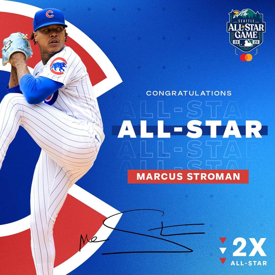 シカゴ・カブスのインスタグラム：「Taking the Stro Show on the road. 🤩  Congratulations to @stroman on his second career selection to the #AllStarGame!」