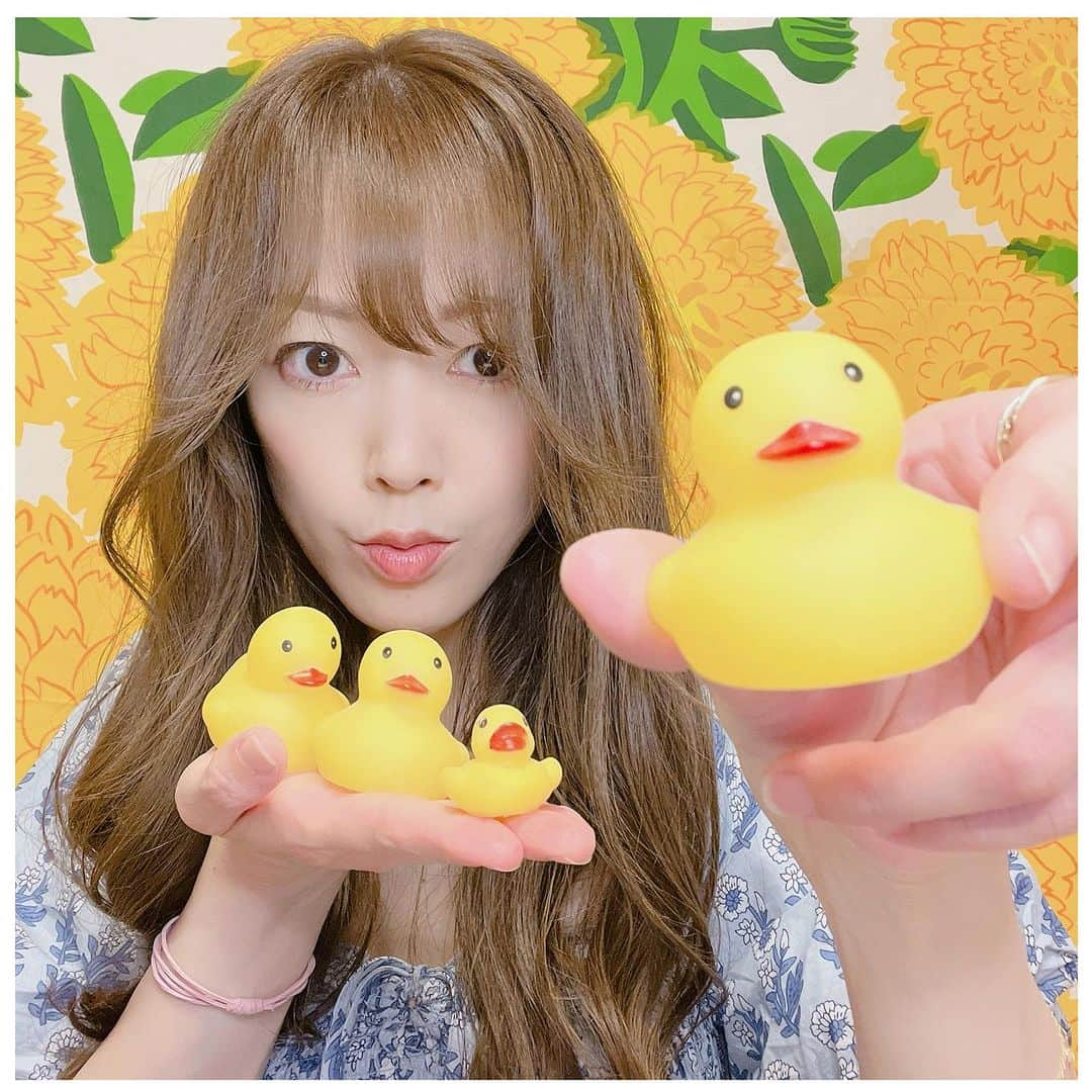 大和悠河さんのインスタグラム写真 - (大和悠河Instagram)「わーい🐥🐥🐥🐣 はやみね先生と同じ　あひるちゃん　私も持ってます！ なんと　この　#あひるちゃん 達は　#さんま御殿  でお話しした　#越後湯沢 にあるお店の籠に入ってましたー あちこちに並べたくて で、バスルーム、、😆　で、、、何羽もいます😄  . . . . #大和悠河　#yugayamato  #怪盗クイーン #miragequeen  #はやみねかおる  先生　#あひるちゃん」7月3日 8時32分 - yugayamato