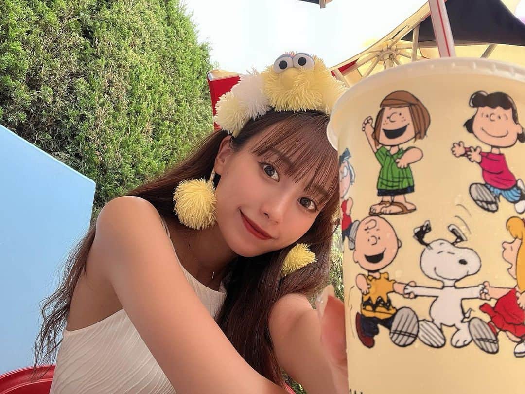 岡島彩花のインスタグラム：「天気の子発揮☀️  今日はユニバ行ってきた☺️💕  大阪満喫中ー！！」