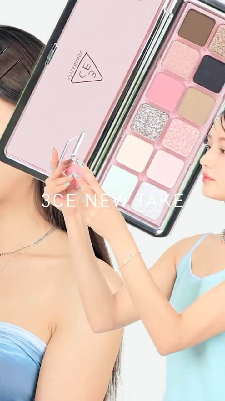 STYLENANDAのインスタグラム：「. 《3CE NEW TAKE EDITION》 💗TAKE 1 . 個性的なピンクカラー🎀 彩度ある華やかなメイクが楽しめます💫 . ⚫︎ NEW TAKE EYESHADOW PALETTE 　# CREATIVE FILTER  ⚫︎ NEW TAKE FACE BLUSHER 　# YOUTH PINK . お問い合わせ: STYLENANDA HARAJUKU 03-6721-1612 . . #3ce #3cestylenanda #stylenandaharajuku #スタイルナンダ原宿 #スリーシーイー #原宿 #韓国コスメ #韓国メイク #アイシャドウ #チーク  #アイドルメイク #ピンクメイク」