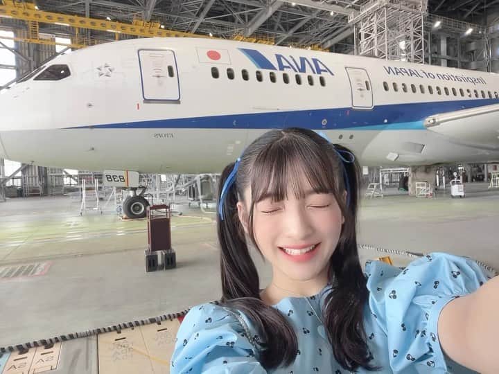 蛭田愛梨のインスタグラム：「ばばばーん✈️  #ANA #airport  #okinawa  #沖縄 #飛行機 #airplane」