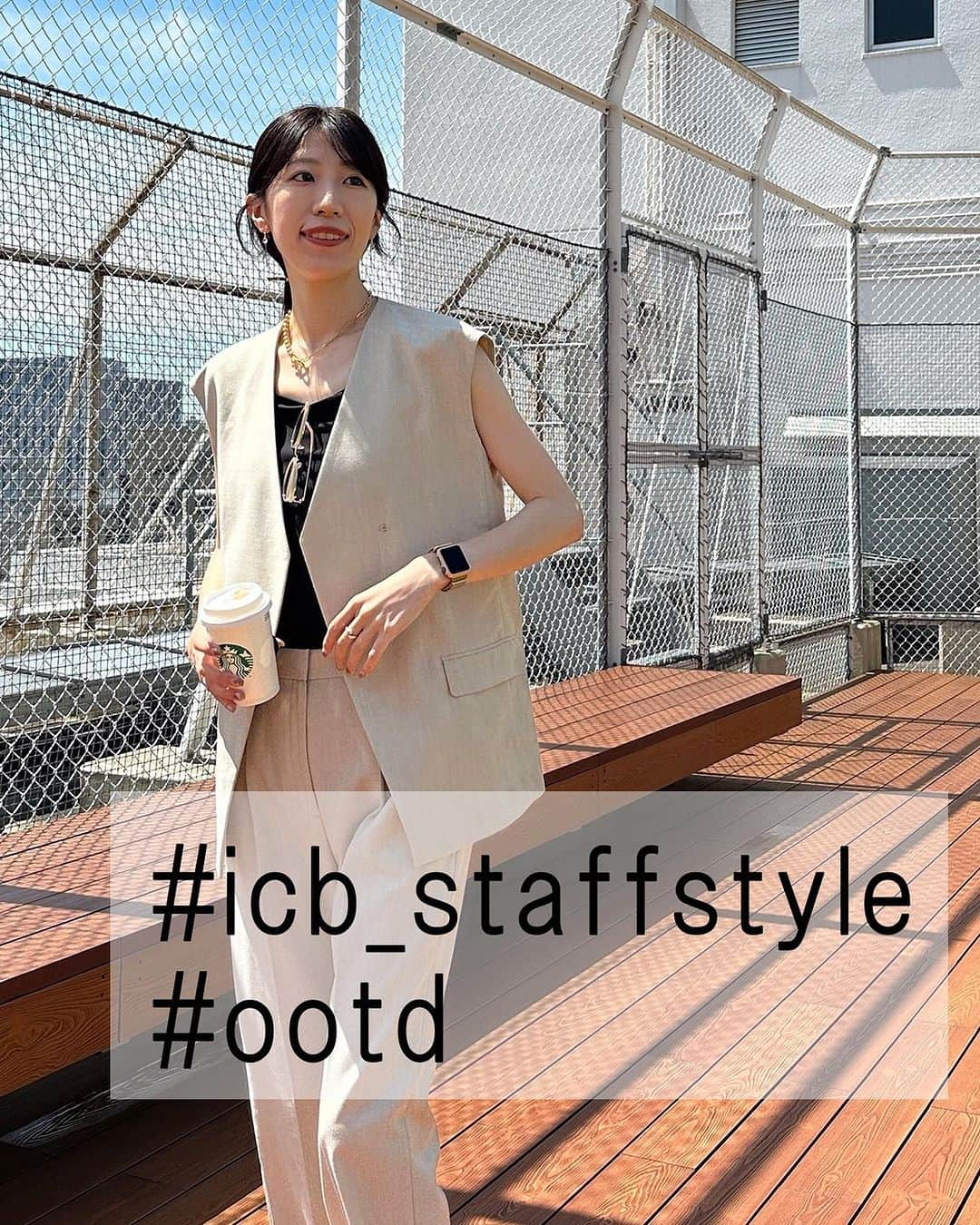 ICB WEB MAGAZINEさんのインスタグラム写真 - (ICB WEB MAGAZINEInstagram)「.  #icb_staffstyle  #ootd  @mnm__style   ICBスタッフがこの夏おすすめの NEW ITEMをpick up！ オリジナルスタイリングをご紹介します。  T.R.Liプレーンウィーブ ジレ ¥25,960(taxin)  T.R.Liプレーンウィーブ ストレートパンツ ¥20,900(taxin)  #icb #icbjp #icbstyle  #onward #オンワード #オンワード樫山 #onwardcrosset #オンワードクローゼット #fashion #通勤コーデ #通勤スタイル #オフィススタイル #オフィスカジュアルコーデ #ootd #オフィスカジュアル #シンプルコーデ #大人カジュアル #シンプルファッション #お仕事服 #ootdfashion #本日のコーデ #ファッション #大人コーデ #パンツコーデ #ジレ #ジレセットアップ #ジレアップ  #ジレトップス」7月3日 20時01分 - icb_jp