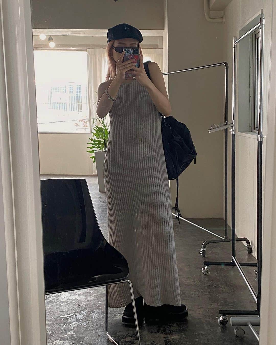 室原彩夏のインスタグラム：「ㅤㅤㅤㅤㅤㅤㅤㅤㅤㅤㅤㅤㅤ 今週入荷するlow gauge cami opは gray推し🗣️🤍 ㅤㅤㅤㅤㅤㅤㅤㅤㅤㅤㅤㅤㅤ ゆるっとラフな編み地がｶﾜｲｲ ㅤㅤㅤㅤㅤㅤㅤㅤㅤㅤㅤㅤㅤㅤㅤㅤㅤㅤㅤㅤㅤㅤㅤㅤㅤㅤ #LAGUAGEM」