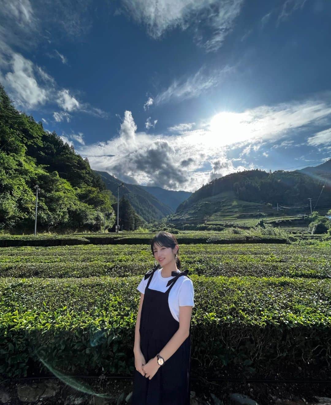 池谷実悠さんのインスタグラム写真 - (池谷実悠Instagram)「茶畑生まれ、富士山育ち  服は大好きな方達から頂いた お気に入り🐼」7月3日 20時07分 - miyu_iketani