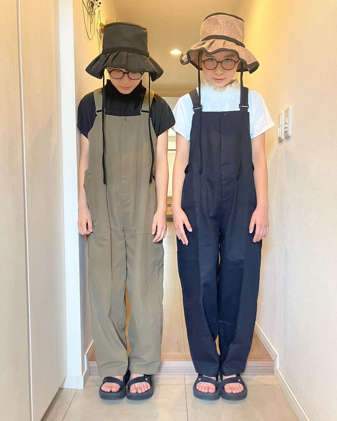 りんか & あんな（ツインガールズ）さんのインスタグラム写真 - (りんか & あんな（ツインガールズ）Instagram)「良き❤️ 大人も被れる…size調整できる帽子🤭 coming soon＾＾」7月3日 11時52分 - matsuko0621