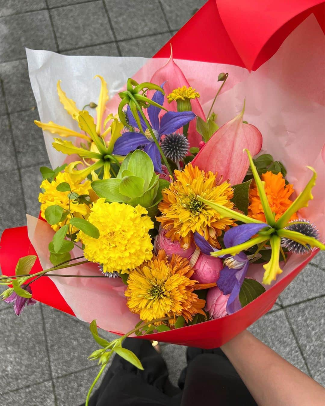 明松美玖のインスタグラム：「、 💐🤍🌿」