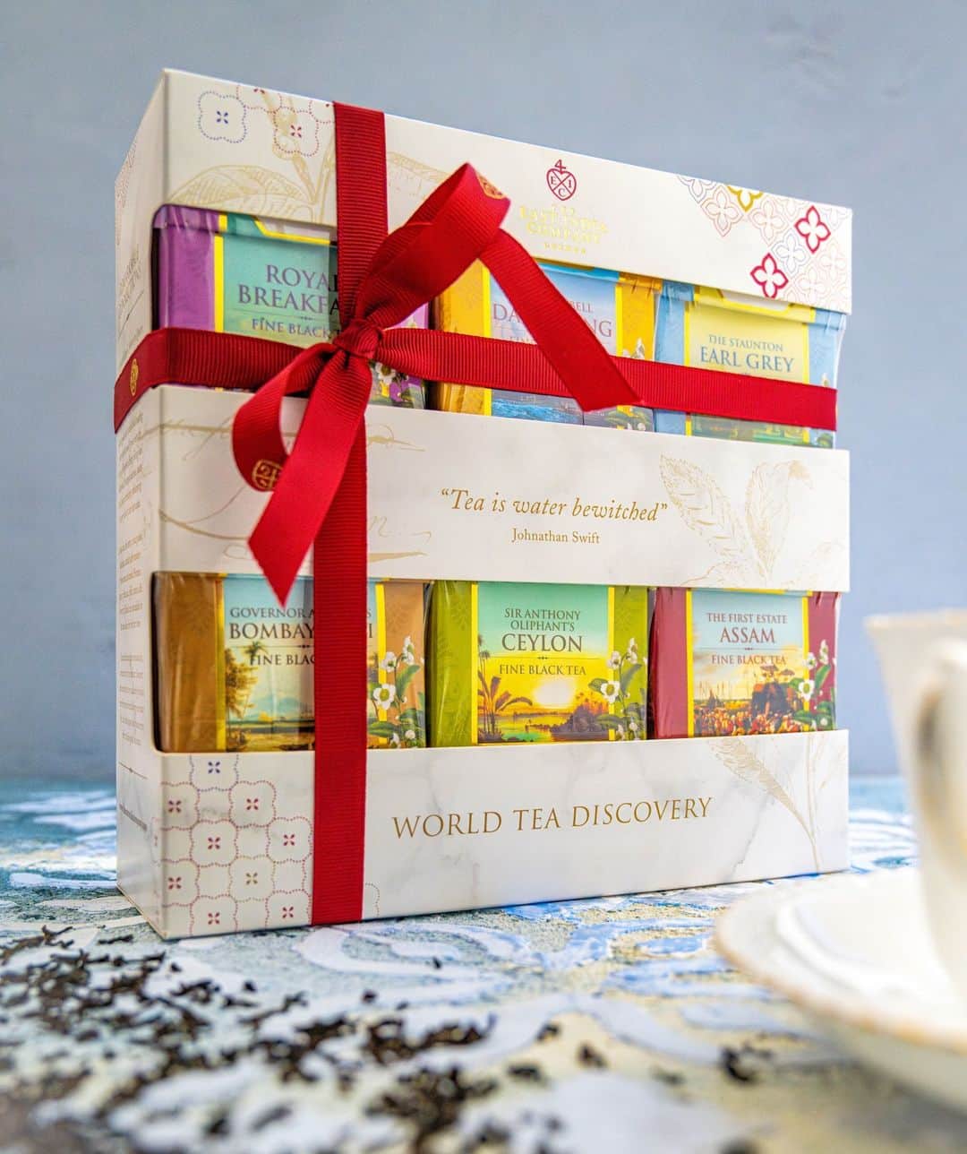 The East India Companyのインスタグラム：「"Tea is water bewitched".   Explore our World Tea Discovery set. A captivating journey of flavours, aromas and traditions.」