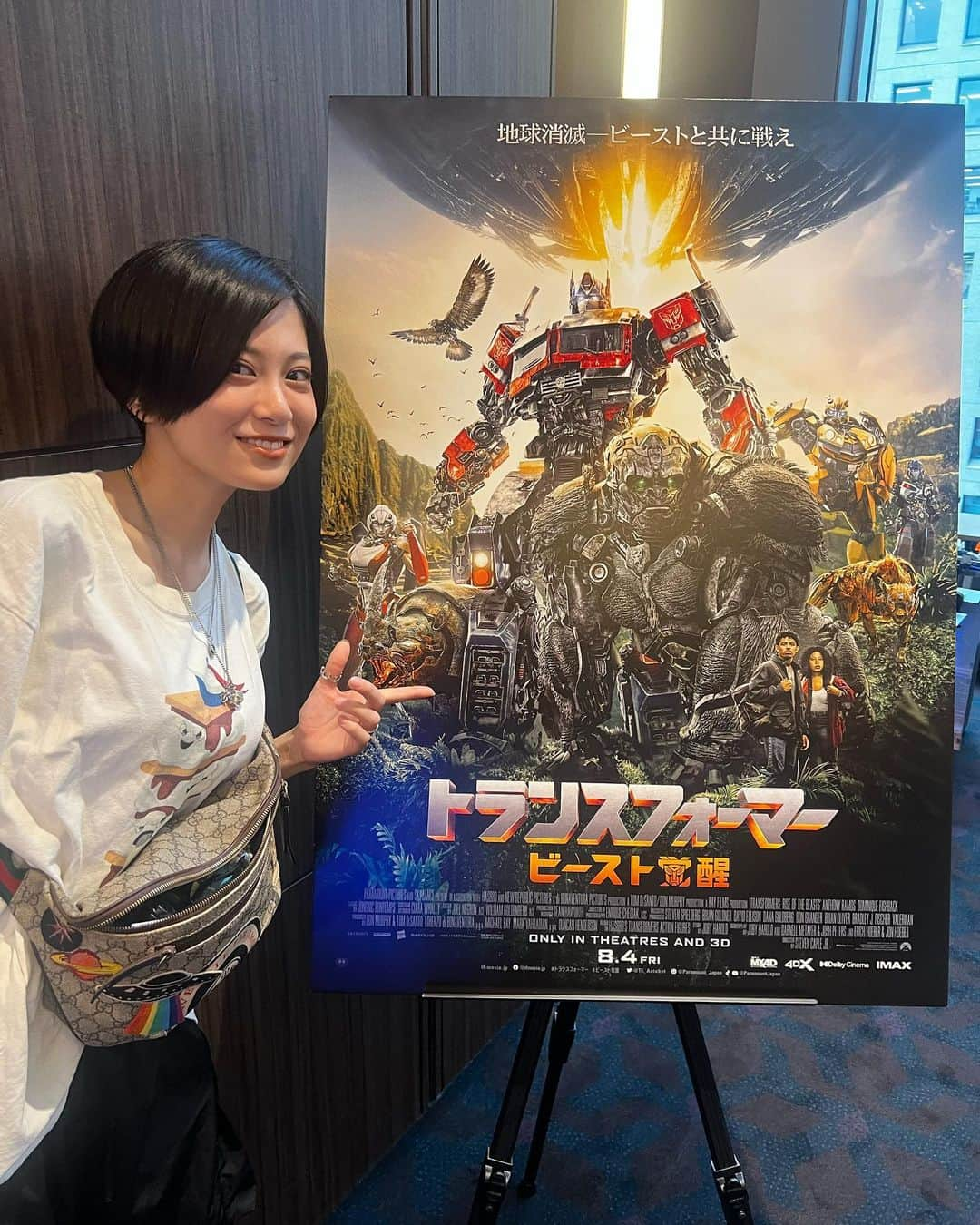 RaMuのインスタグラム：「トランスフォーマー ビースト覚醒の試写来たぞ！」