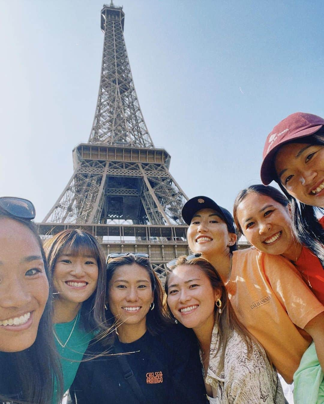 及川栞のインスタグラム：「. Camera filter of JUNE 🇳🇱🇫🇷  #netherlands#france#europe#international#tour#hockey#memories#friends#team#effeltour#amsterdam#beauty#strong#fitness#japan#love#overseas#teammate」