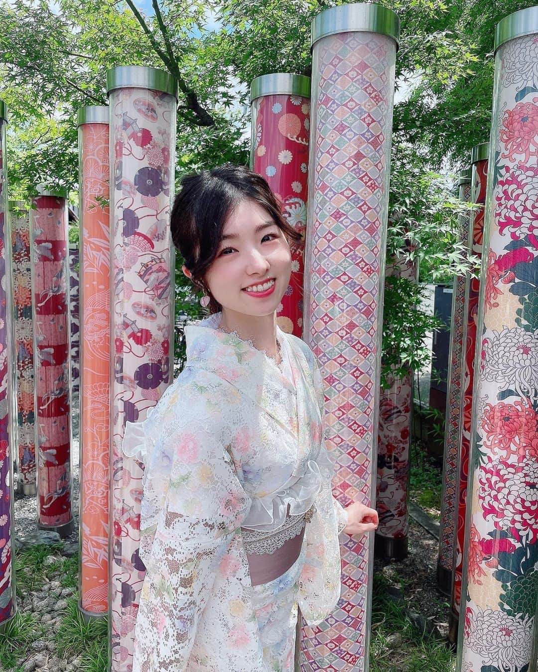 岩立沙穂さんのインスタグラム写真 - (岩立沙穂Instagram)「🎋 . 初夏の京都へ行ってきました♪  レースの浴衣、可愛くて涼しくて素敵な思い出が沢山できたので写真少しずつ載せていきます〜🤭  . . #京都旅行 #女子旅 #レンタル着物  #嵐山 #キモノフォレスト #浴衣ヘア #浴衣 #とむさほ #arashiyama #kyototrip」7月3日 21時23分 - saho_iwatate104