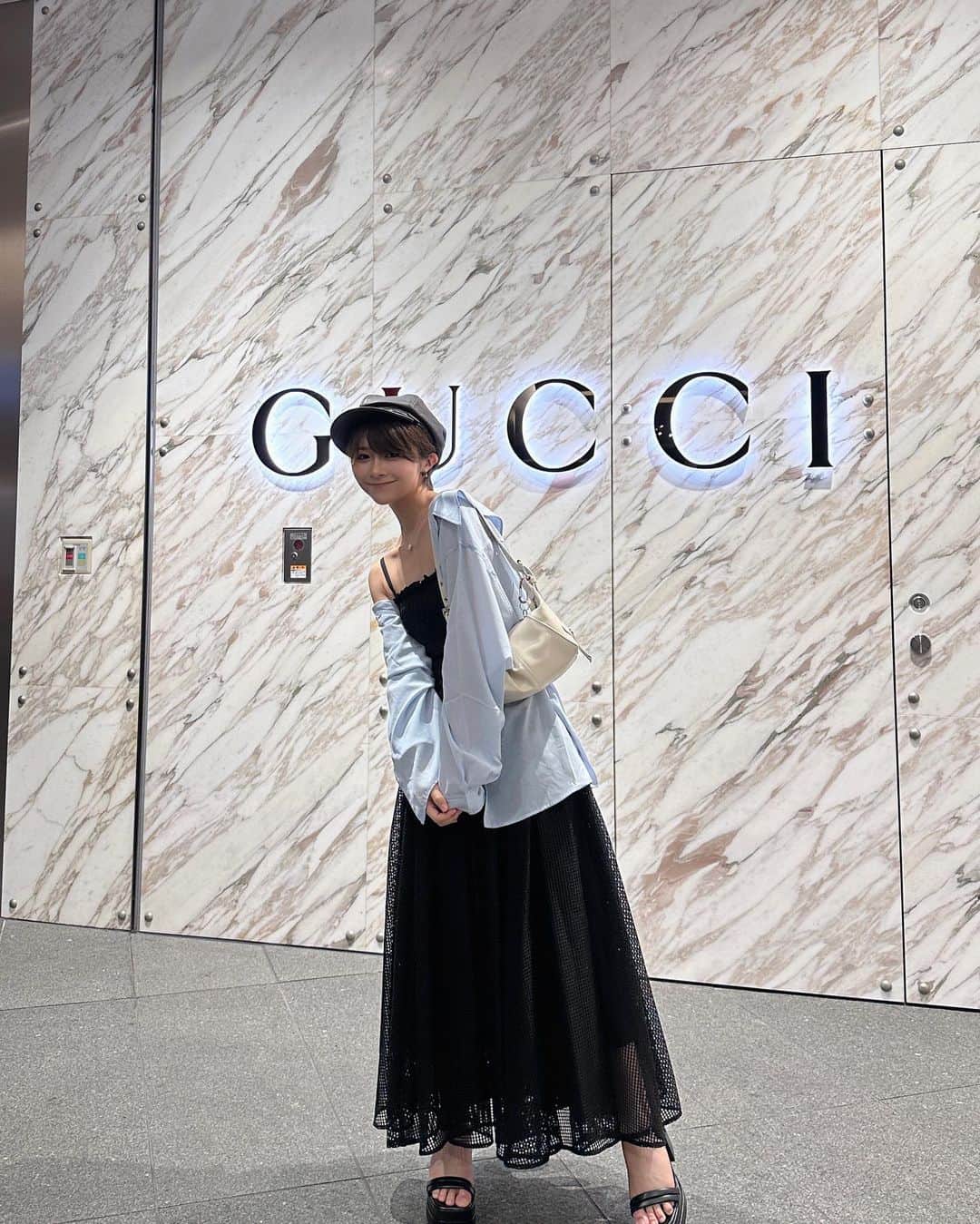 荒谷柚風さんのインスタグラム写真 - (荒谷柚風Instagram)「. 最近パンツが多かったから久しぶりに履いたスカート . 広がりかたが綺麗できていてテンションが上がる、、 . 動くたびにふわっとするのいいよね🫶🏻 . skirt @anuans.official  .」7月3日 21時16分 - yuzzz1111