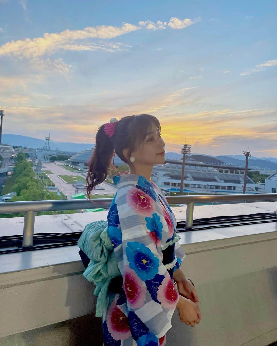 太田彩夏さんのインスタグラム写真 - (太田彩夏Instagram)「・ 今年初浴衣でした。  #浴衣 #浴衣コーデ #浴衣帯結び  #浴衣ヘア #浴衣ヘアアレンジ」7月3日 22時06分 - ayamelody0817