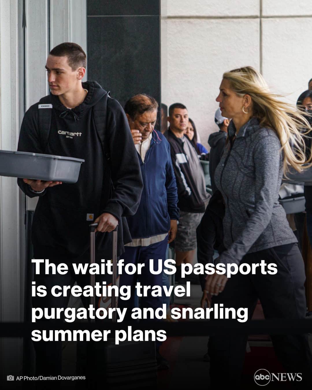ABC Newsのインスタグラム：「Seeking a valid U.S. passport for that 2023 trip? Buckle up, wishful traveler, for a very different journey before you step anywhere near an airport. #travel #passport #news」