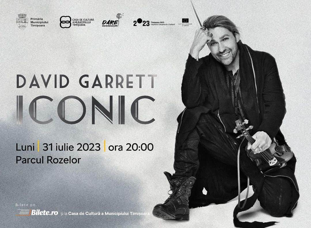 デイヴィッド・ギャレットさんのインスタグラム写真 - (デイヴィッド・ギャレットInstagram)「We‘re so glad we can add another concert in Romania on 31st July 1023 🎻 Come see us performing ICONIC at the Parcul Rozelor in Timisoara!   #davidgarrett #romania #parculrozelor #iconic #franckvanderheijden #rogiervanwegberg #timisoara  Tickets are on sale now via bilete.ro」7月3日 23時08分 - davidgarrettinsta
