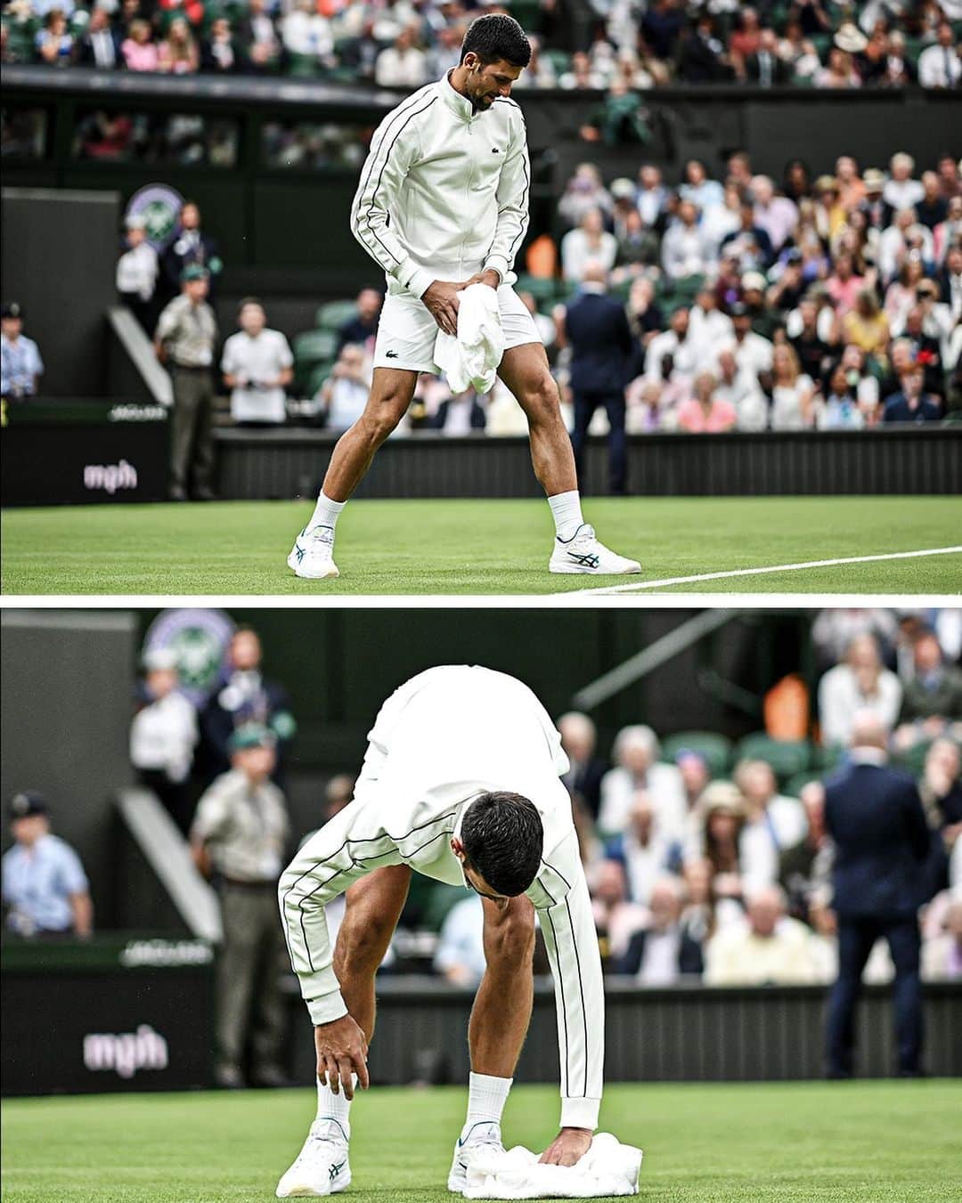 ATP World Tourさんのインスタグラム写真 - (ATP World TourInstagram)「Novak Djokovic attempted to dry Centre Court himself 😅🌧️  #Wimbledon #tennis #atp #atptour #djokovic #novak #djokernole」7月3日 23時26分 - atptour