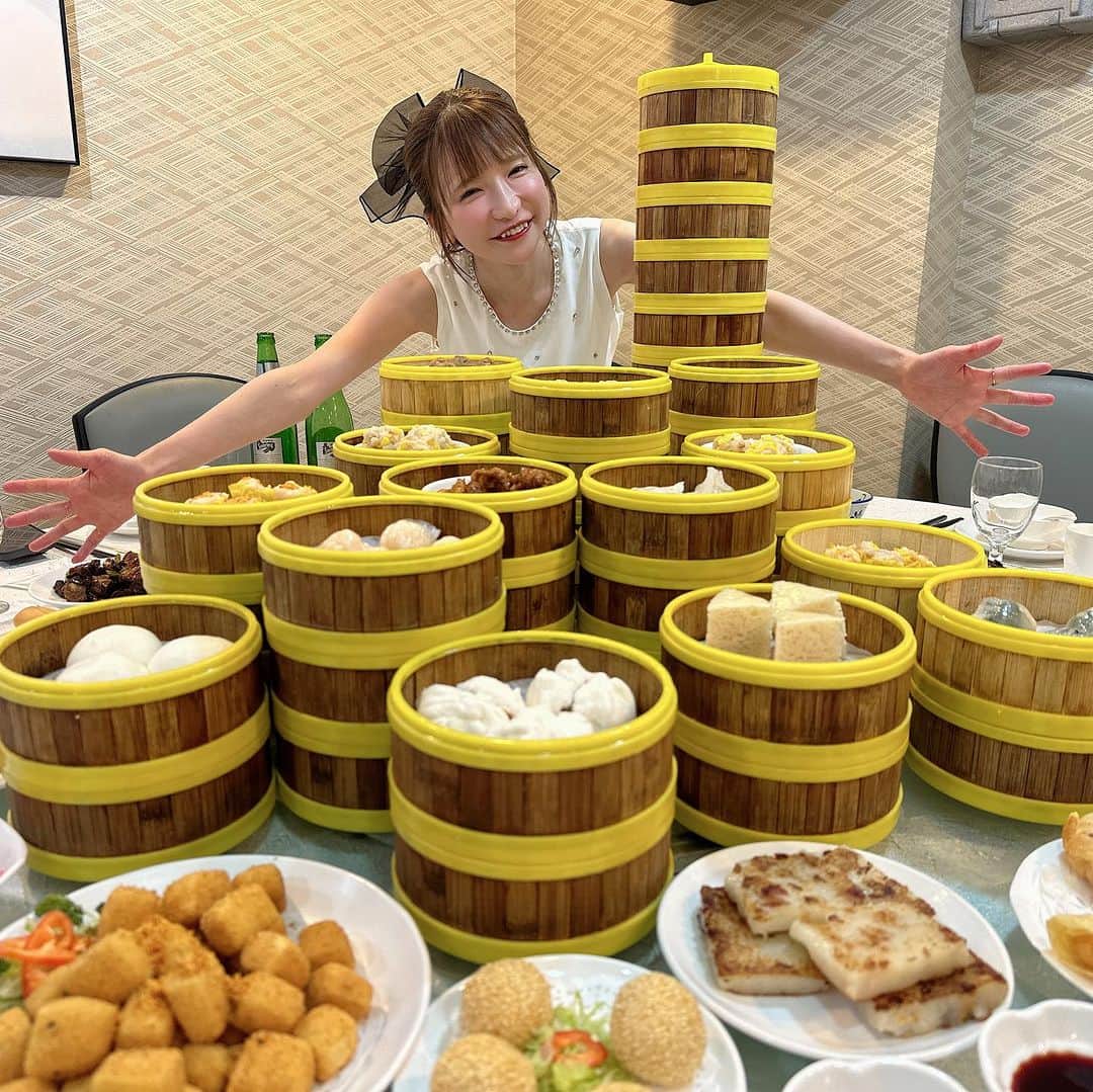 もえのあずきさんのインスタグラム写真 - (もえのあずきInstagram)「香港で点心食べ放題🫶🏻 #食べ放題#香港#香港旅行 #香港美食 #もえあず#香港グルメ #大食い#もえあず旅#kkday#kkday旅#タイアップ」7月4日 1時47分 - moeazukitty