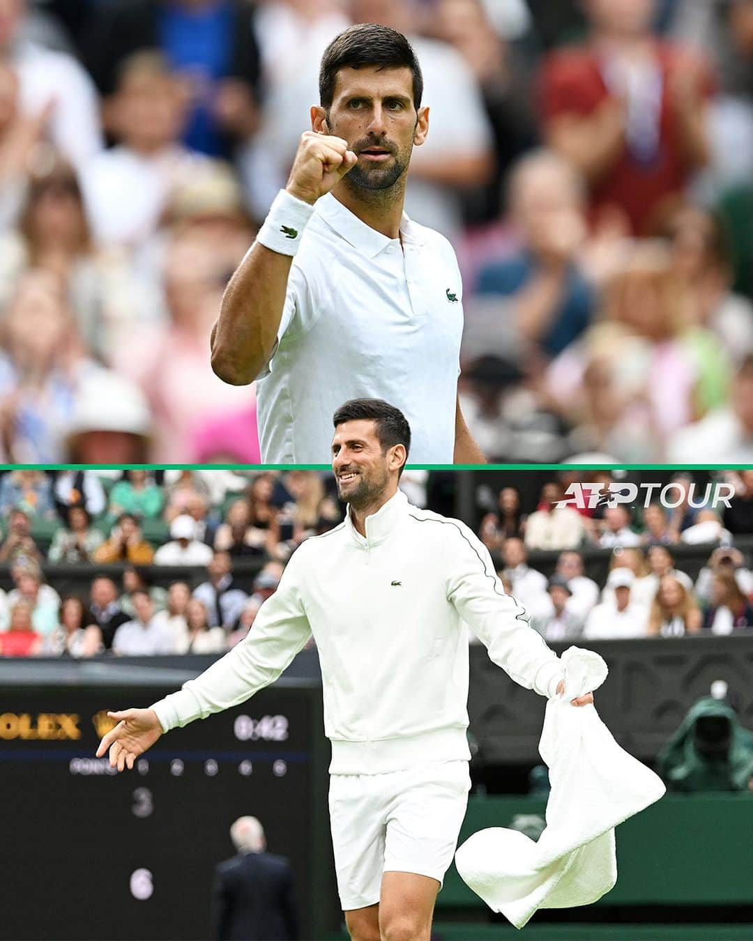 ATP World Tourさんのインスタグラム写真 - (ATP World TourInstagram)「The rain couldn’t stop him 😅  @djokernole | #wimbledon | @wimbledon」7月4日 1時58分 - atptour