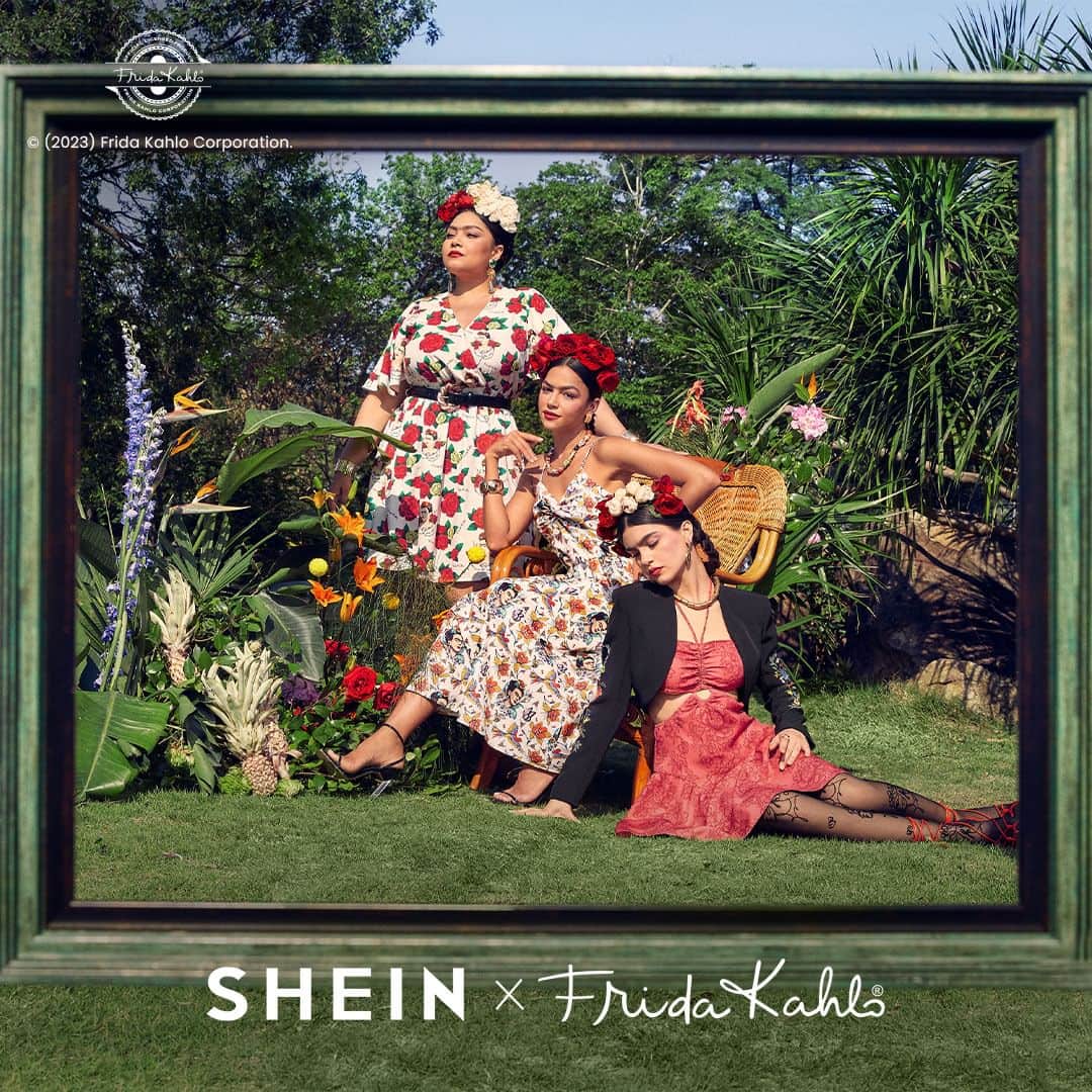 SHEINのインスタグラム：「Celebrate the enchanting beauty of nature with the captivating SHEIN x Frida Kahlo collection! 🌿✨ Each piece is infused with the profound love Frida had for the natural world, showcasing her deep connection to it. 🌹  Coming soon! @sheinx__official  #SHEINxFridaKahlo #FridaKahlo #SHEIN #SHEINforAll #SHEINX」