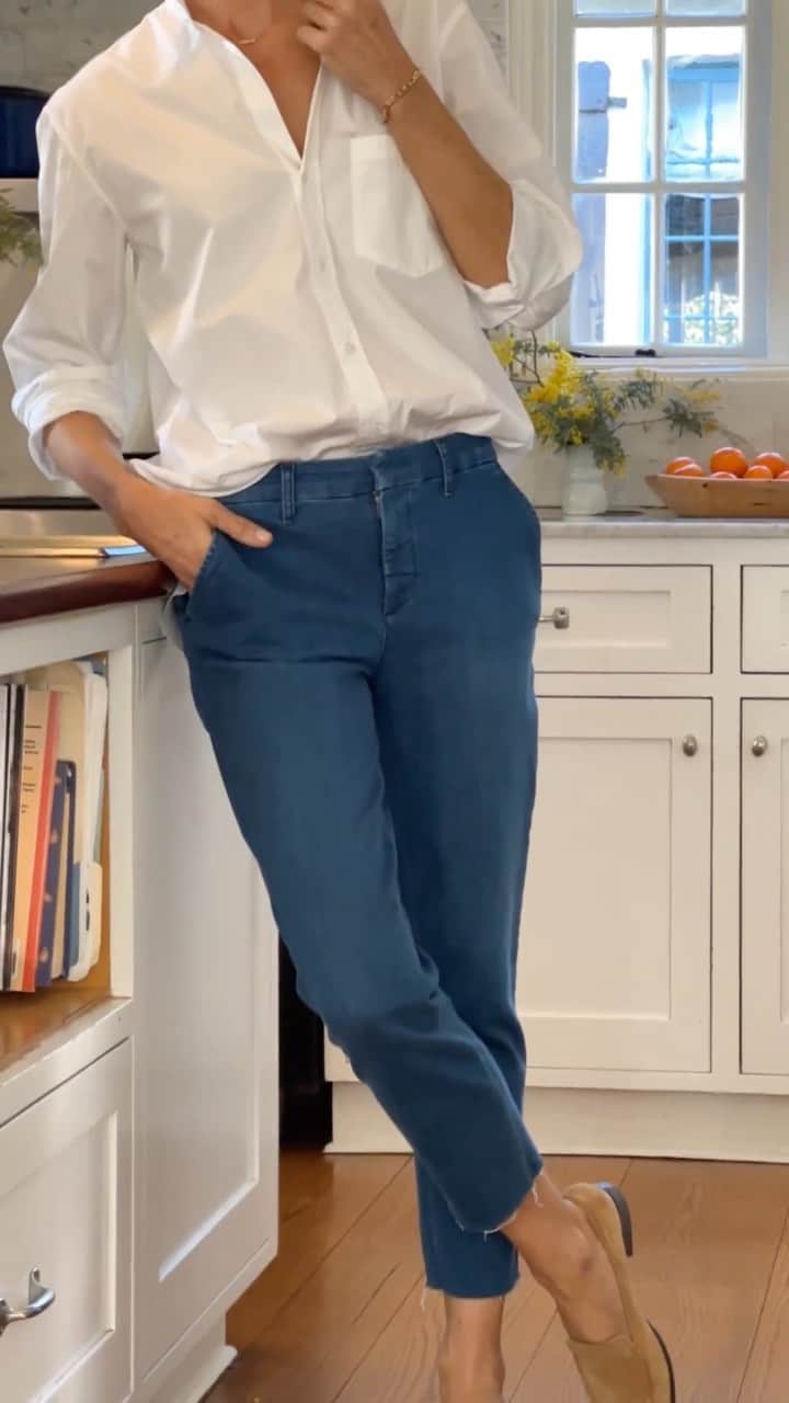 フランク&アイリーンのインスタグラム：「The perfect summer jean DOES exist! #FrankandEileen」